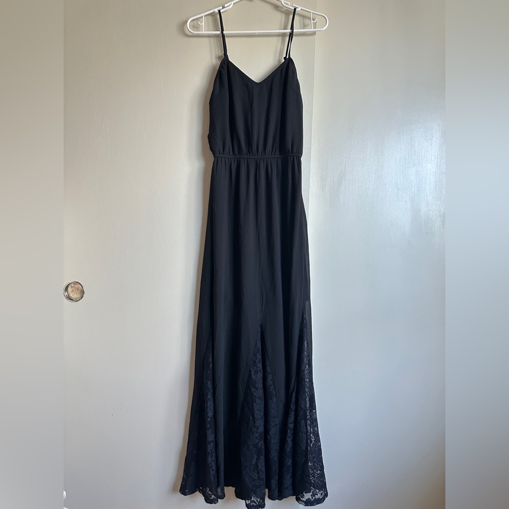 New Charlotte Russe Elegant Black Strapless Maxi Dress